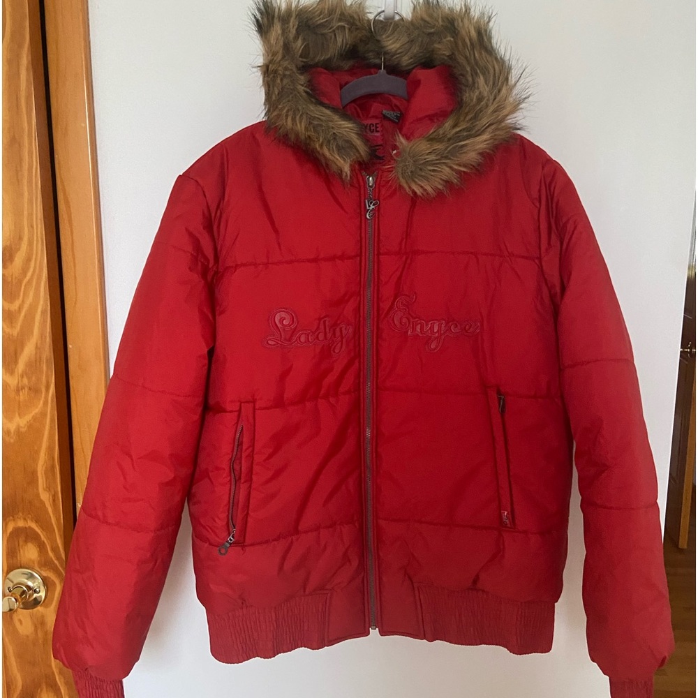 New Lady Enyce 1997 - XXL Style Jacket - Full Zip Red Color
